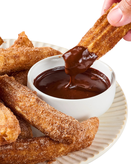 Churros csokoládéöntettel