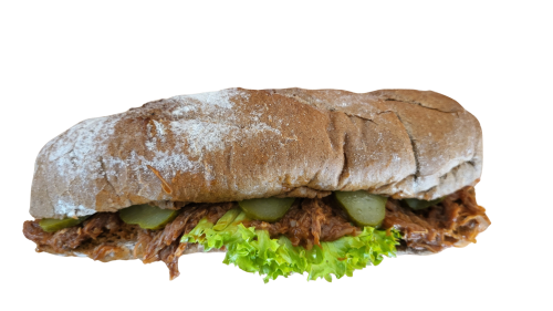 Tépett malachúsos BBQ öntettel