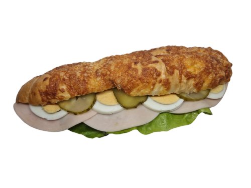 Csirkemell sonkás főtt tojásos